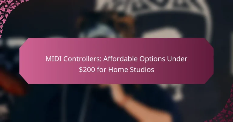 MIDI Controllers: Affordable Options Under $200 for Home Studios